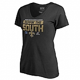 Women Saints Black 2018 NFL Playoffs Reppin' The South T-Shirt,baseball caps,new era cap wholesale,wholesale hats